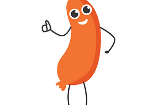 Cartoon Sausage Giving the Thumbs Up