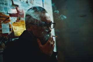 Man smoking (not me)