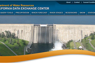 Webscraping Rainfall Data using R from the California Data Exchange Center