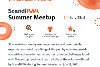Sign-up for FREE: https://hopin.com/events/scandipwa-summer-meetup-2021