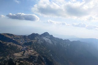 The beautiful view from Kalinchowk Hill. The view from the top of the Kalinchowk was amazing, you can see how small the village looks!