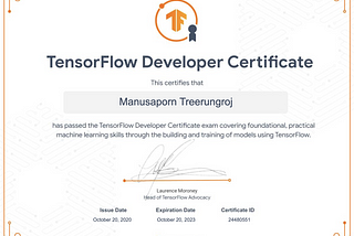 My First Attempt at Tensorflow Developer Certificate