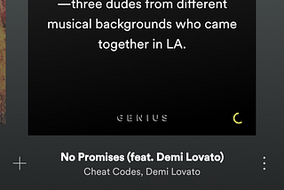 #10 Spotify x Genius — Showing Lyrics and Relevant Information regarding Song and Artists