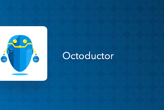 Octoductor logo — a small blue robot