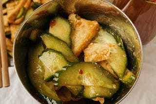 Tofu Cucumber Salad
