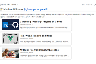 How to Showcase Your Medium Stories on GitHub