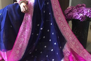 Buy Banarasi Khaddi Georgette Sarees, Kota Doria Sarees and Lucknowi Chikan Sharara