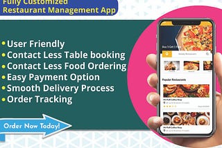 Run Your Restaurant Business Smoothly By Your Own Restaurant Booking App At Low Price