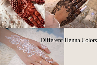 What different Henna colors are available?