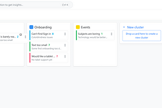 Affinity diagram in Qanda