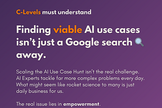 Scaling the AI Use Case Hunt