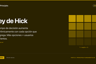 La Ley de Hick: Por qué menos opciones = mejores decisiones