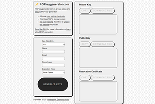 How I created PGPkeygenerator.com: my journey.