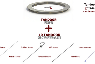 Tandoor Skewers + Tandoor Ring Combo Set