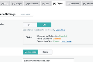 Litespeed memcached for wordpress