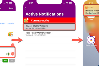 Swift User Notifications: Authorise, Schedule, Monitor, and Remove.