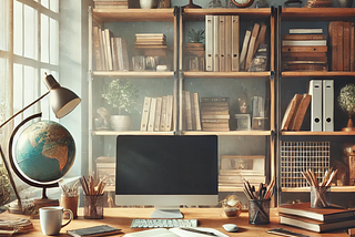 A working environment, associated with productivity.