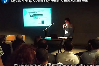 Mytracknet @ OpenB3 by Hellenic Blockchain Hub