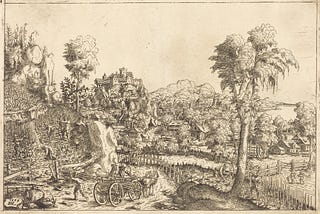 Hanns Lautensack
 
 Landscape with a Vineyard, 1559