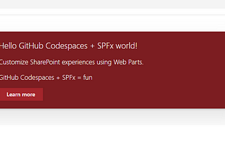 GitHub codespaces + SPFx