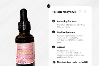 Which Nasya Oil Helps With Sinusitis?