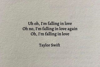 — Falling in love (again).