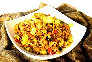 Main Dishes — Yellow Curry Fried Rice