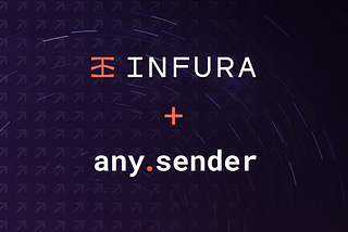 any.sender + Infura : Acquisition announcement