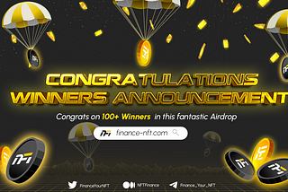 NFT Finance would like to announce the winners for Airdrop Event