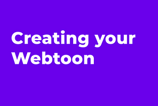 Creating Your Webtoon on Toonit