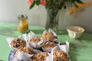 Earl Grey Blueberry Muffins