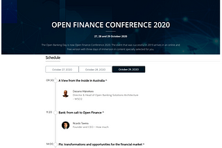 Speaker @ Open Finance Conference 2020 — Brazil