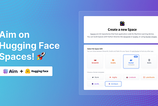 Launching Aim on Hugging Face Spaces