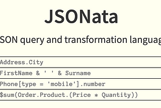 JSONata Description from jsonata.org