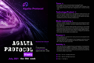 Agalta Protocol Weekly