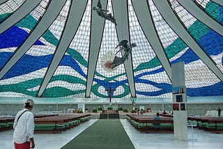 Capturing the Stink in front of The Cathedral of Brasília