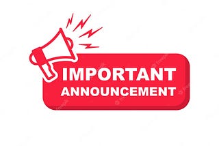Important Announcement