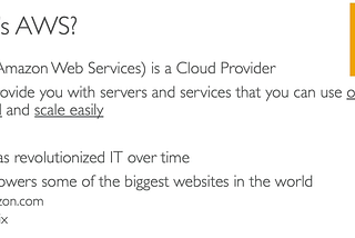 Deep dive into AWS for developers | Part1
