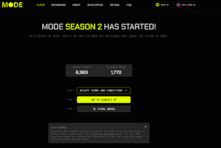 $MODE Airdrop claim is live!