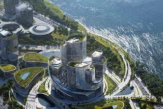 Büro Ole Scheeren unveils twisting Tencent Helix complex for Shenzhen
