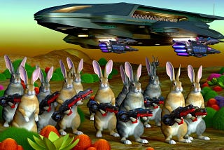 A Dozen Armed Rabbits