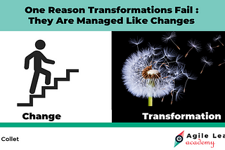 One Reason Transformations Fail: They Are Managed Like Changes