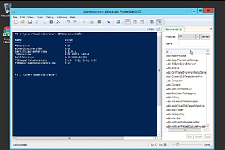 Installation and configuration of PowerShell on Windows Server 2012 R2