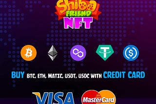 Buy Bitcoin, Ethereum, Matics, USDT, USDC with Credit or Debit Card!
