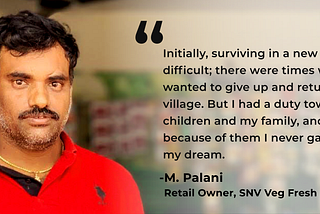 Pallani’s story was filled with initial hardships and difficulties that he almost gave up on this…