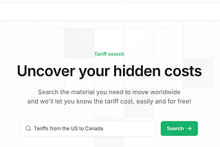 The Definitive Tariff Dataset