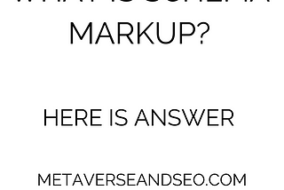 Schema Markup