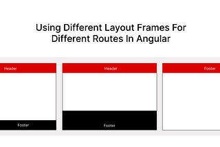 Using Different Layout Frames For Different Routes In Angular