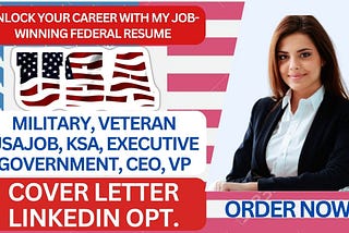 I will create a federal, military, USA job, ksa, government, veteran, canadian resume