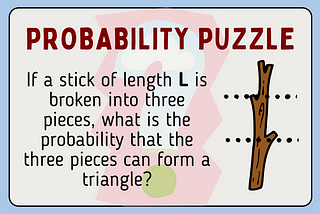 The Three Sticks Puzzle